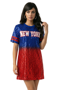 New York Ombre Sequin Dress