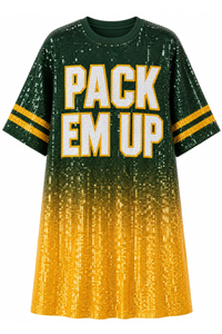 Green Bay Ombre Sequin Dress