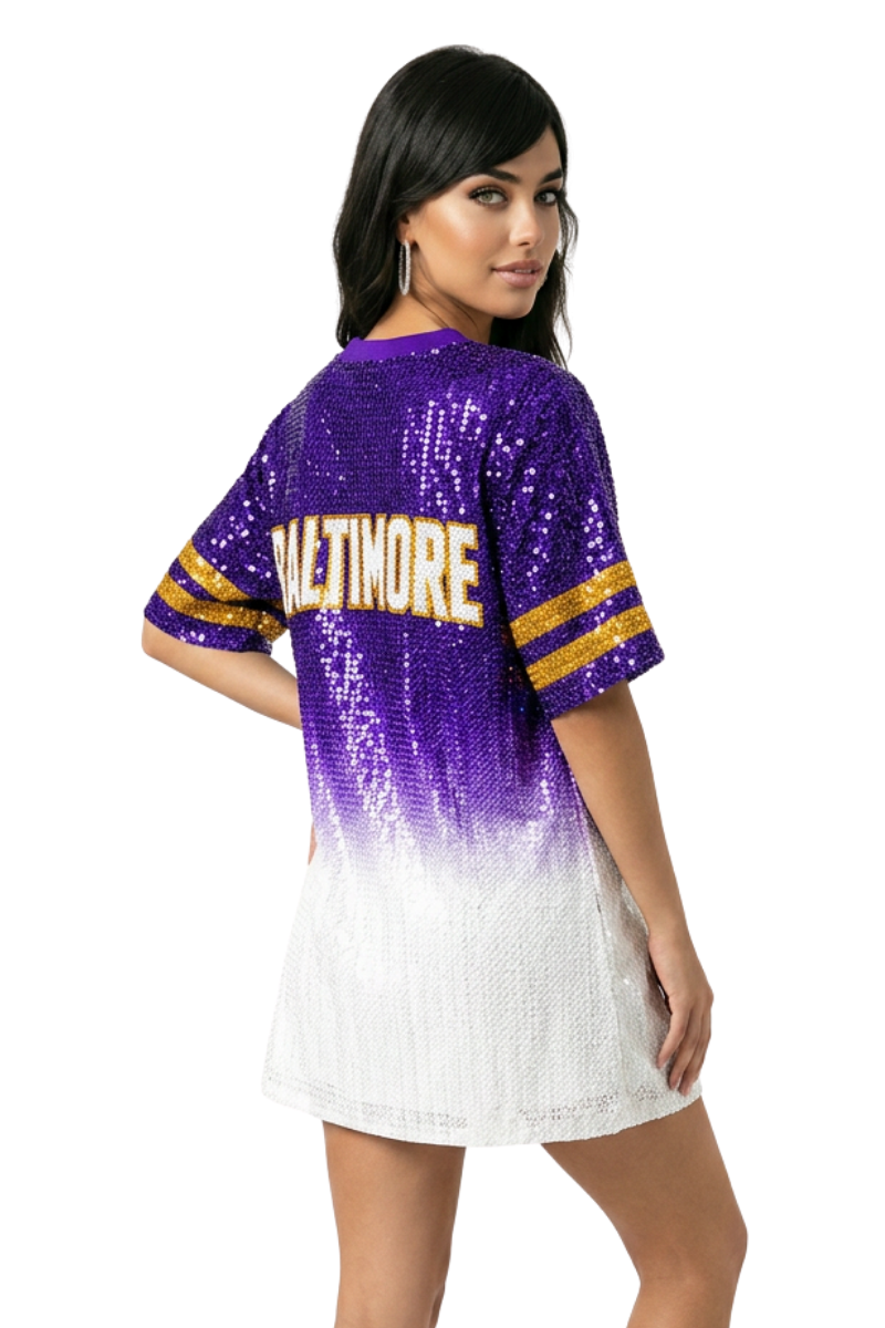 Baltimore Ombre Sequin Dress