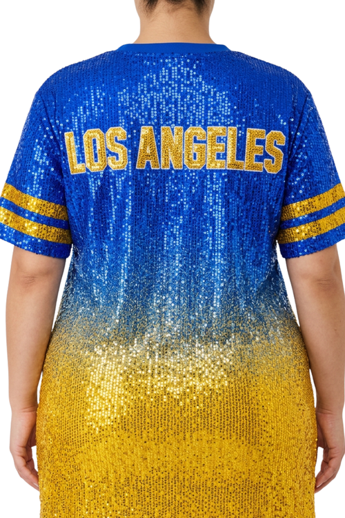 Los Angeles Ombre Sequin Dress