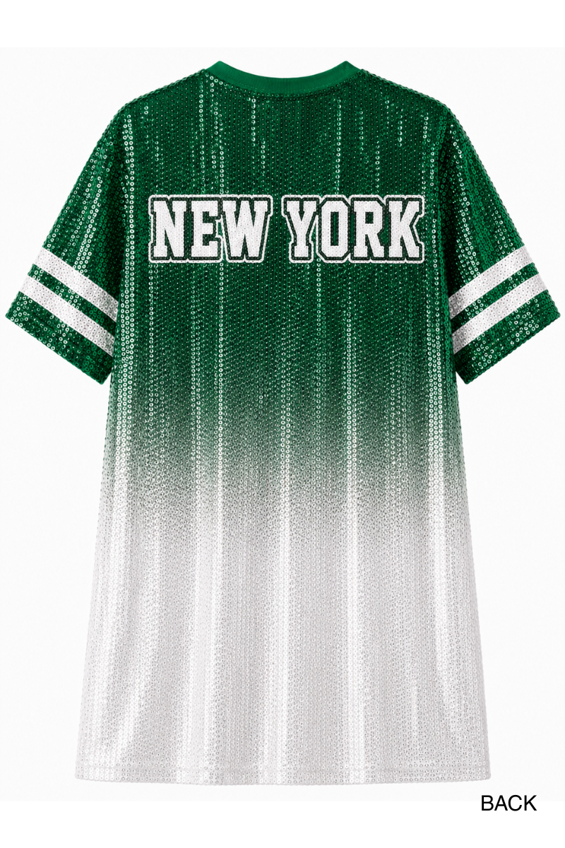 New York Ombre Sequin Dress