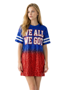New England Ombre Sequin Dress