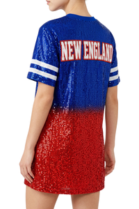 New England Ombre Sequin Dress