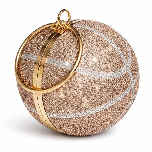 Crystal Basketball Clutch